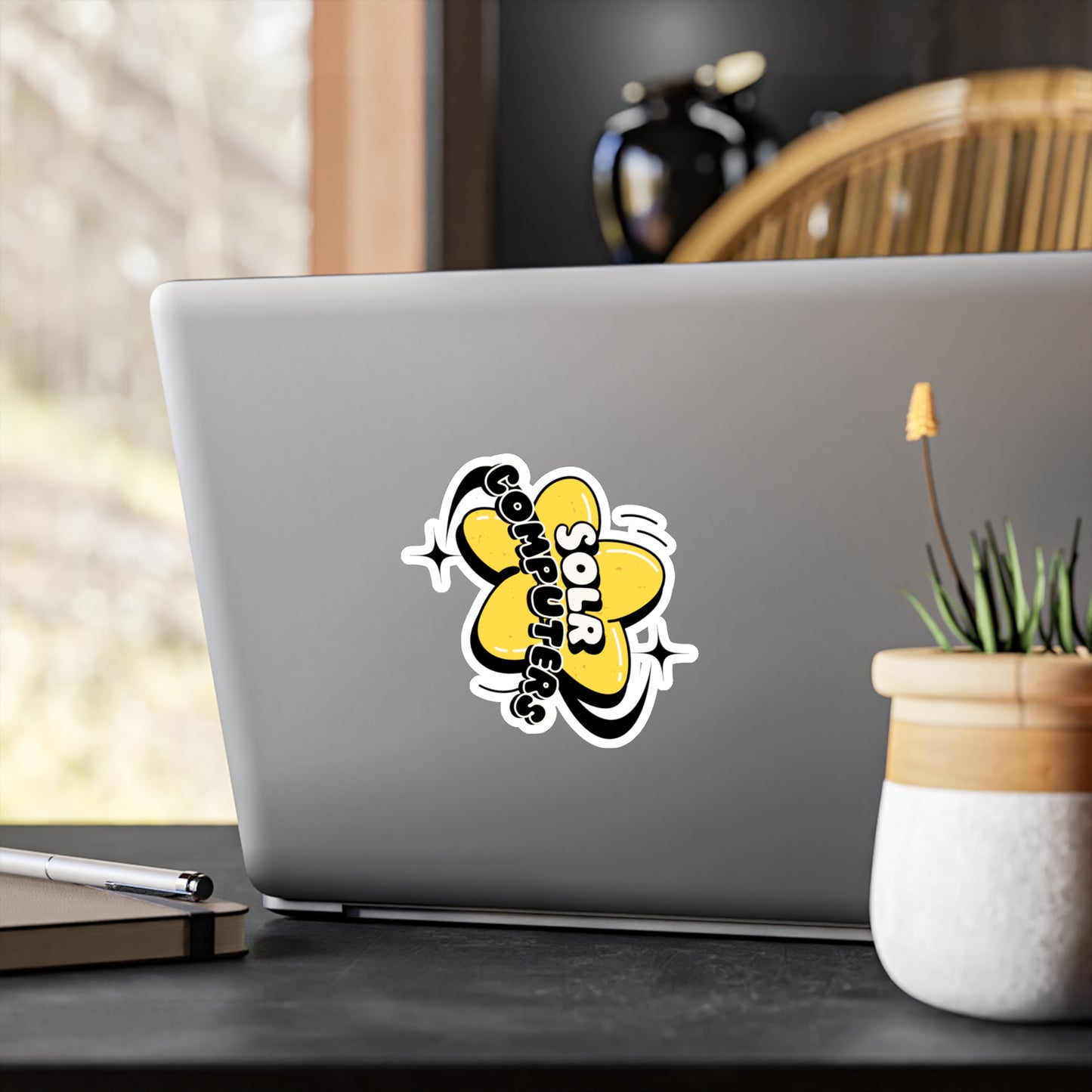 Solr Computers Vinyl Decals - Fun Sticker for Tech Lovers & Creative Decor