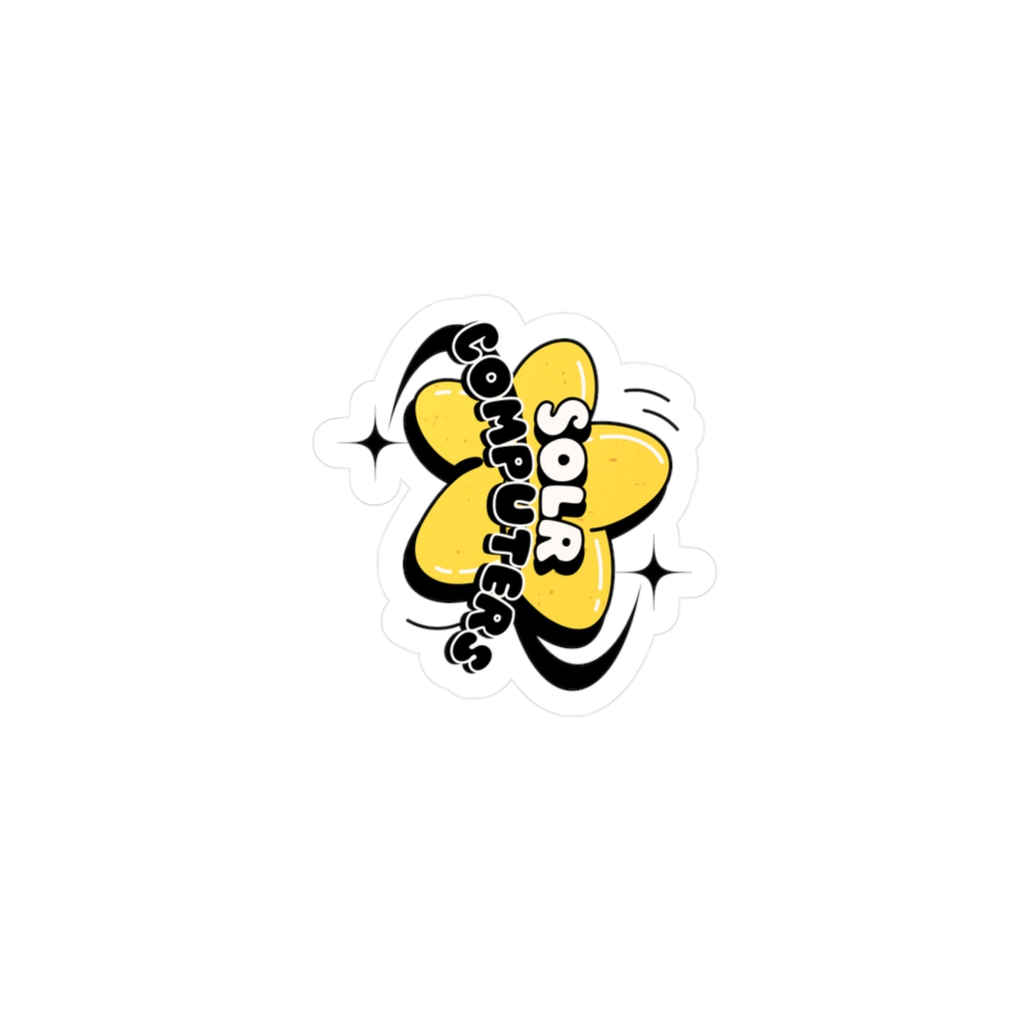 Solr Computers Vinyl Decals - Fun Sticker for Tech Lovers & Creative Decor