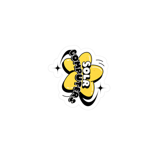 Solr Computers Vinyl Decals - Fun Sticker for Tech Lovers & Creative Decor